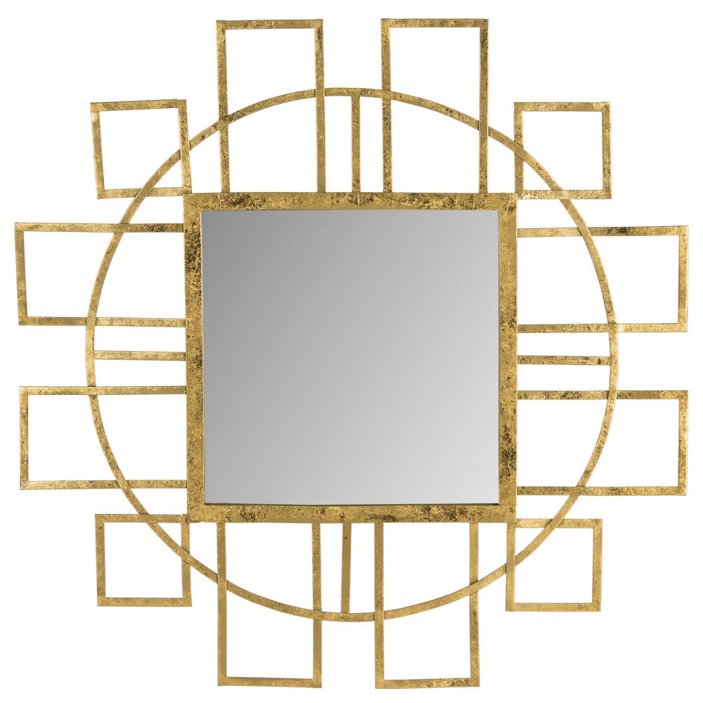 Safavieh Matrix Mirror Gold Iron Glass MDF MIR4084A 889048112063