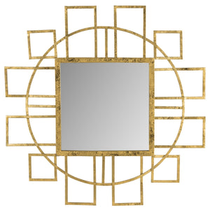 Safavieh Matrix Mirror Gold Iron Glass MDF MIR4084A 889048112063