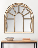 Safavieh Palladian Mirror 30 x 31 Gold Wood MIR5000C 683726659556