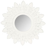 Safavieh Sun Mirror King 12 x 12 White MDF MIR5003D 683726659679