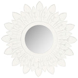 Safavieh Sun Mirror King 12 x 12 White MDF MIR5003D 683726659679