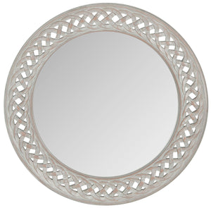 Braided Chain Mirror - Artisan-Crafted Round Wall Decor Inspired by Roman Elegance for Luxury Touch