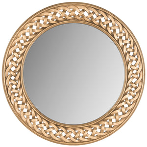 Braided Chain Mirror - Artisan-Crafted Round Wall Decor Inspired by Roman Elegance for Luxury Touch