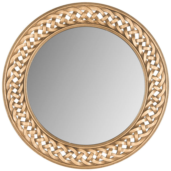 Braided Chain Mirror - Artisan-Crafted Round Wall Decor Inspired by Roman Elegance for Luxury Touch