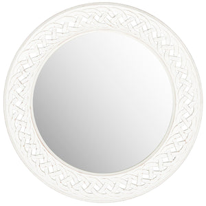 Braided Chain Mirror - Artisan-Crafted Round Wall Decor Inspired by Roman Elegance for Luxury Touch