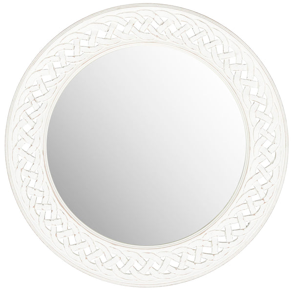 Braided Chain Mirror - Artisan-Crafted Round Wall Decor Inspired by Roman Elegance for Luxury Touch
