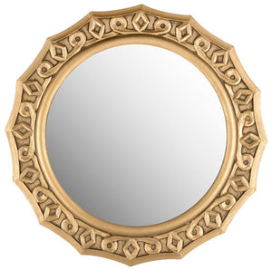 Safavieh Gossamer Mirror Lace 18 x 18 Gold MDF MIR5006C 683726659808