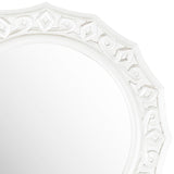 Safavieh Gossamer Mirror Lace 18 x 18 White MDF MIR5006D 683726659815