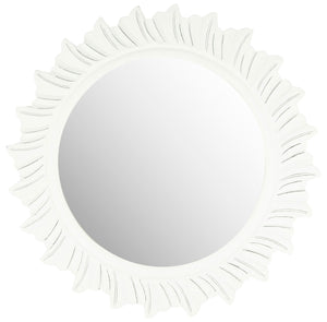 By The Sea Mirror - Sculptural Round Design Reflecting Ocean Waves, Perfect for Living Rooms & Halls