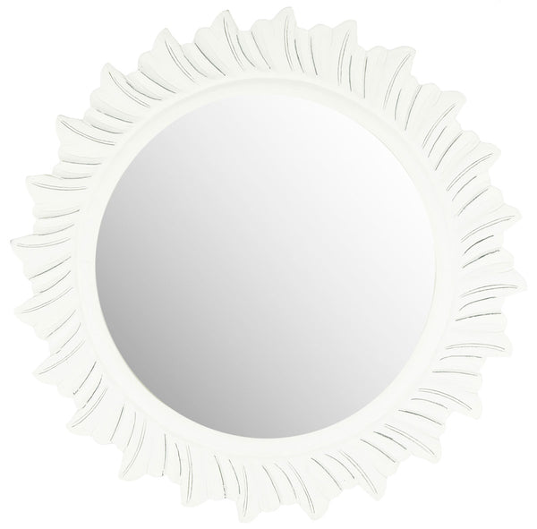 By The Sea Mirror - Sculptural Round Design Reflecting Ocean Waves, Perfect for Living Rooms & Halls