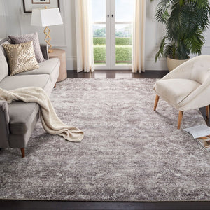 Mirage 735 Contemporary Hand Woven 45% Wool, 55% Viscose Rug Silver / Ivory