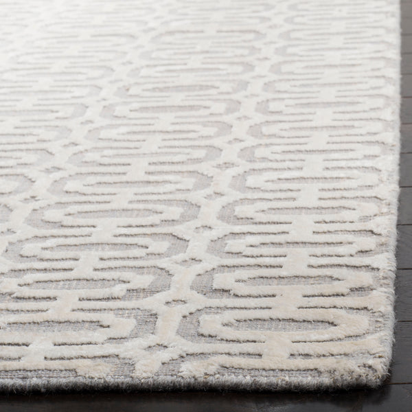 Mirage Hand Loomed Rug - Elegant Hollywood Glamour with Soft Viscose Yarn, Handmade in India
