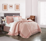 Kensley Blush Queen 5pc Comforter Set