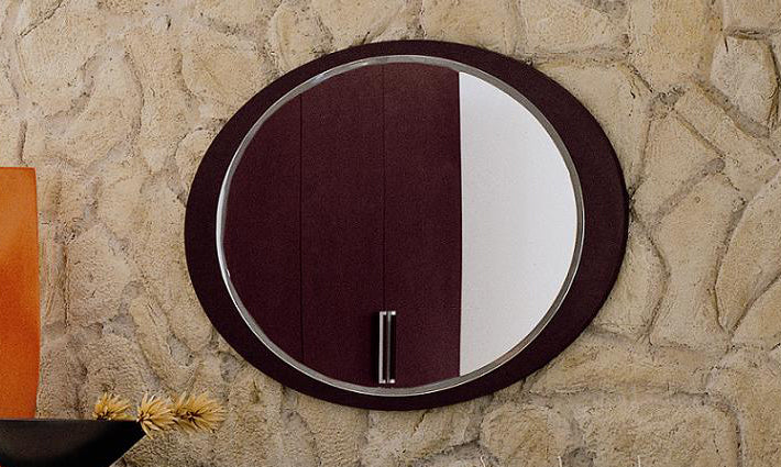 VIG Furniture Miss Italia Italian Modern Wenge Mirror CL-VGCLMISSITALIA-MIR