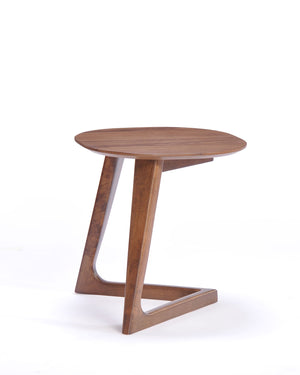 VIG Furniture Modrest Jett Modern Walnut End Table VGMAMIT-1096-2-END