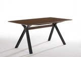 VIG Furniture Modrest Runyon Modern Walnut & Black Dining Table VGMAMIT-5223