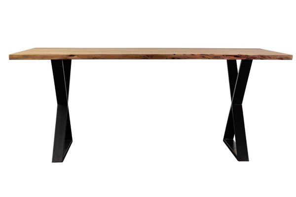 Porter Designs Manzanita Live Edge Solid Acacia Wood Natural Dining Table Natural 07-196-01-7010X-KIT