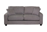 Porter Designs Harper Microfiber Modern Sofa Gray 01-201-01-4245