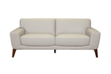 Porter Designs Modena Top Grain Leather Modern Sofa Cream 02-204-01-0194