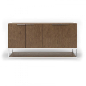 VIG Furniture Modrest Heloise - Modern Walnut and Stainless Steel Buffet VGBB-MK1502-B VGBB-MK1502-B