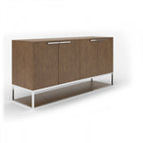 VIG Furniture Modrest Heloise - Modern Walnut and Stainless Steel Buffet VGBB-MK1502-B VGBB-MK1502-B