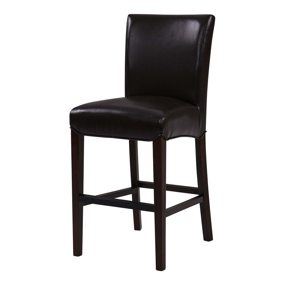 Milton Counter Stool - Elegant Bonded Leather Design with Sturdy Birch Frame and Contemporary Style