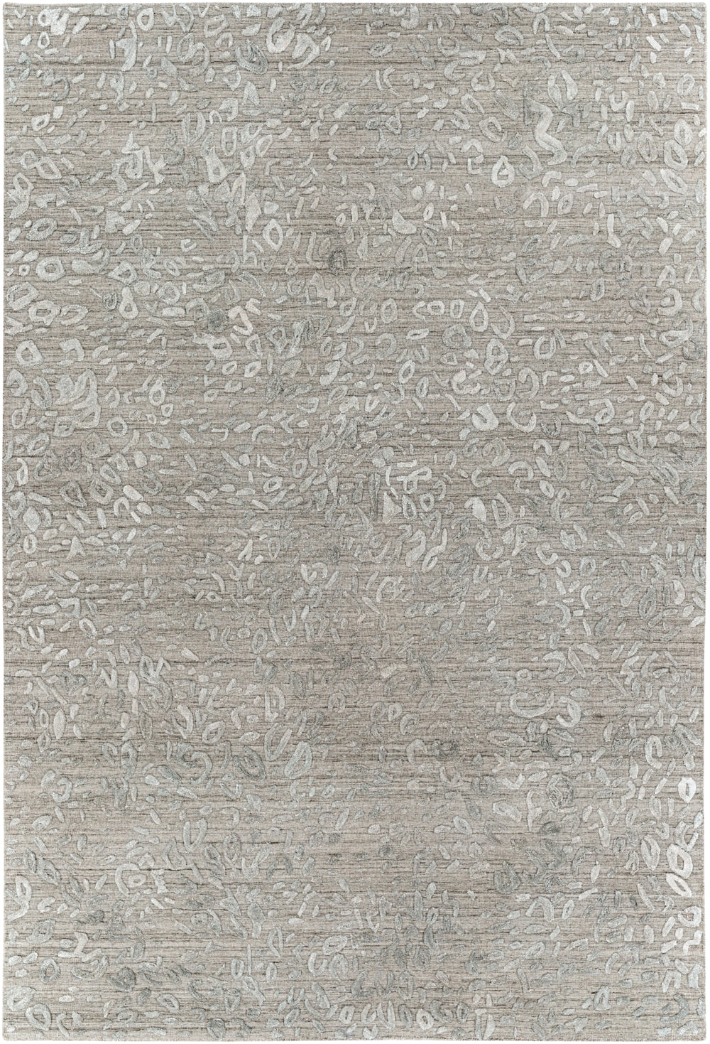 Makalu MKL-2310 Modern Viscose, Wool Rug MKL2310-81012 Light Gray, Medium Gray, Charcoal 70% Viscose, 30% Wool 8'10" x 12'