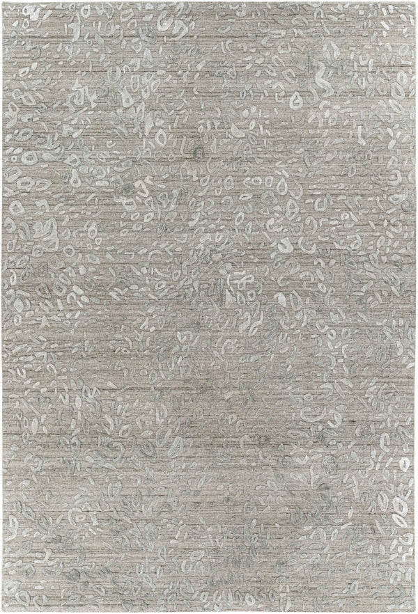Makalu MKL-2310 Modern Viscose, Wool Rug MKL2310-81012 Light Gray, Medium Gray, Charcoal 70% Viscose, 30% Wool 8'10" x 12'
