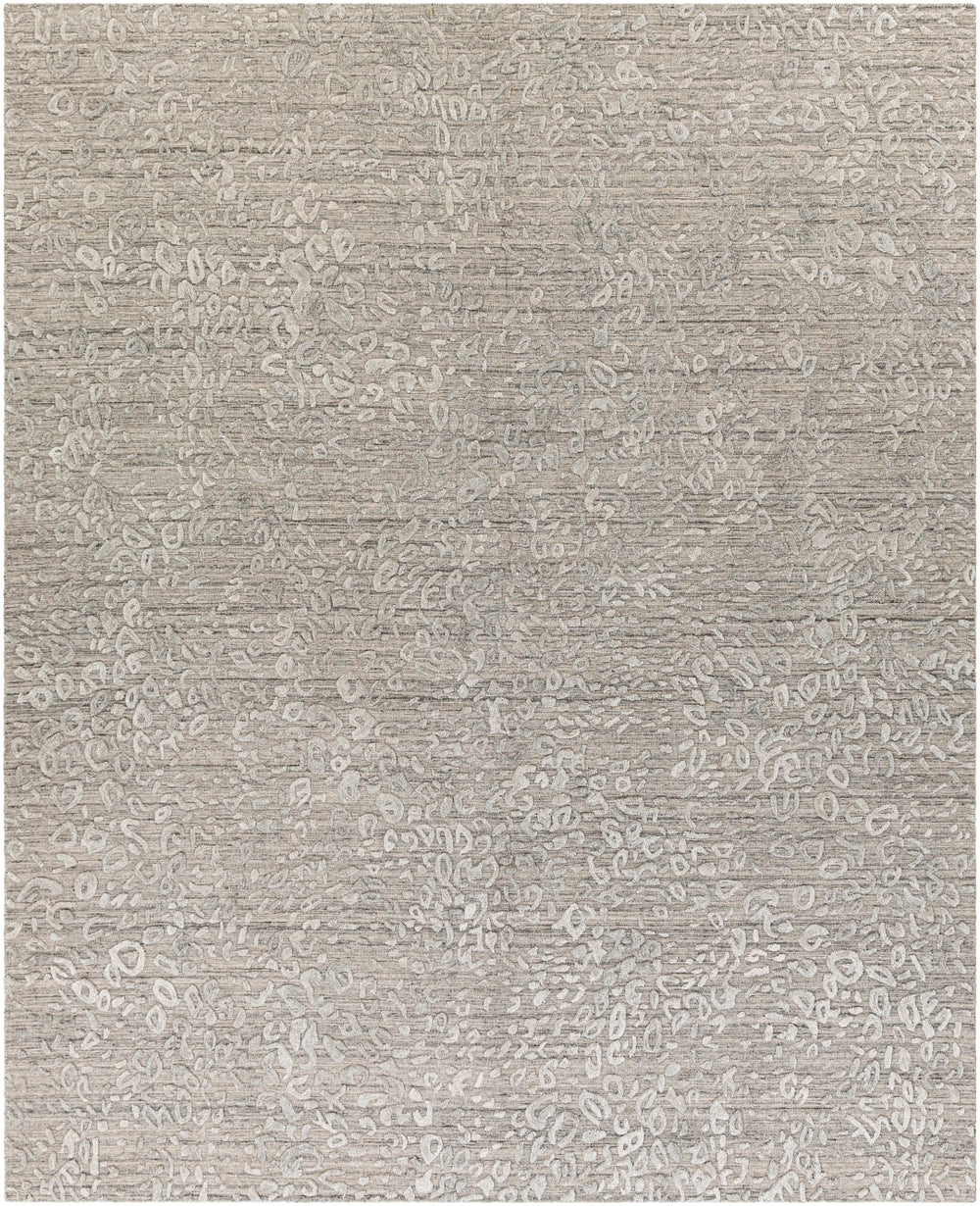 Makalu MKL-2310 Modern Viscose, Wool Rug MKL2310-81012 Light Gray, Medium Gray, Charcoal 70% Viscose, 30% Wool 8'10" x 12'