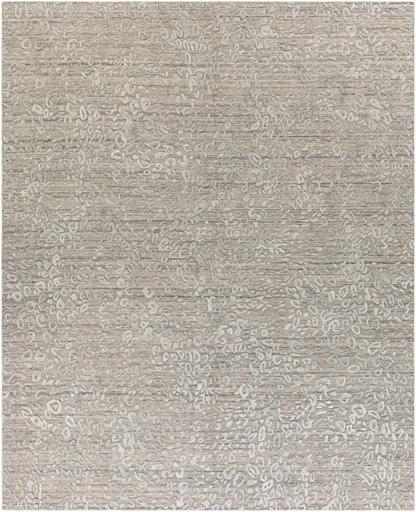 Makalu MKL-2310 Modern Viscose, Wool Rug MKL2310-810 Light Gray, Medium Gray, Charcoal 70% Viscose, 30% Wool 8' x 10'