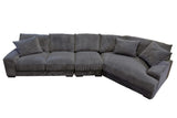 Porter Designs Big Chill Soft Microfiber Contemporary Sectional Gray 01-33C-32-2249B-KIT