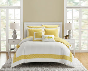 Gibson Yellow Twin 7pc Comforter Set