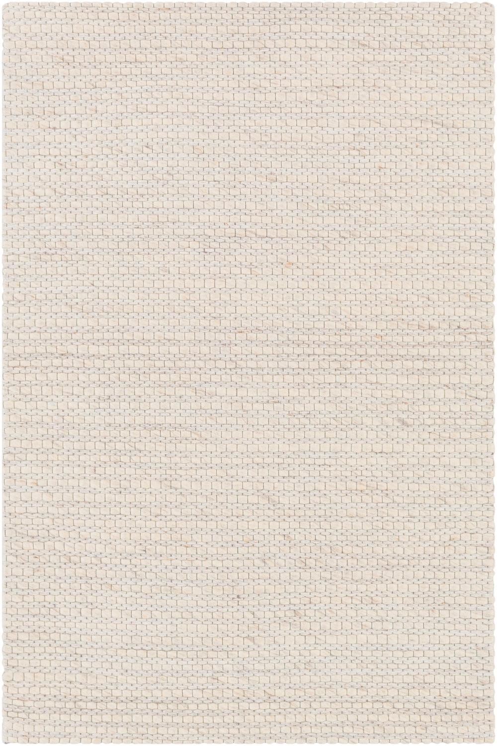 Marlowe MLE-1002 Modern Wool, Viscose Rug MLE1002-810 Cream, White, Dark Brown 70% Wool, 30% Viscose 8' x 10'