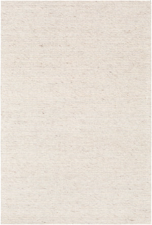 Marlowe MLE-1002 Modern Wool, Viscose Rug MLE1002-576 Cream, White, Dark Brown 70% Wool, 30% Viscose 5' x 7'6"