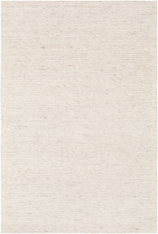 Marlowe MLE-1002 Modern Wool, Viscose Rug MLE1002-576 Cream, White, Dark Brown 70% Wool, 30% Viscose 5' x 7'6"