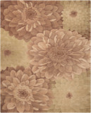 Nourison Tropics TS11 Floral Handmade Tufted Indoor Area Rug Taupe/Green 5'3" x 8'3" 99446017543