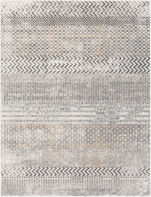 Milano MLN-2308 Global Viscose, Polyester Rug MLN2308-710103 Light Gray, Charcoal, Medium Gray, Mustard, White 60% Viscose, 40% Polyester 7'10" x 10'3"