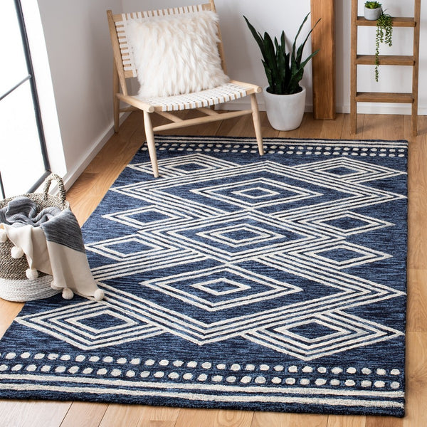 Safavieh Micro-Loop 156 Hand Tufted Wool Contemporary Rug MLP156N-9