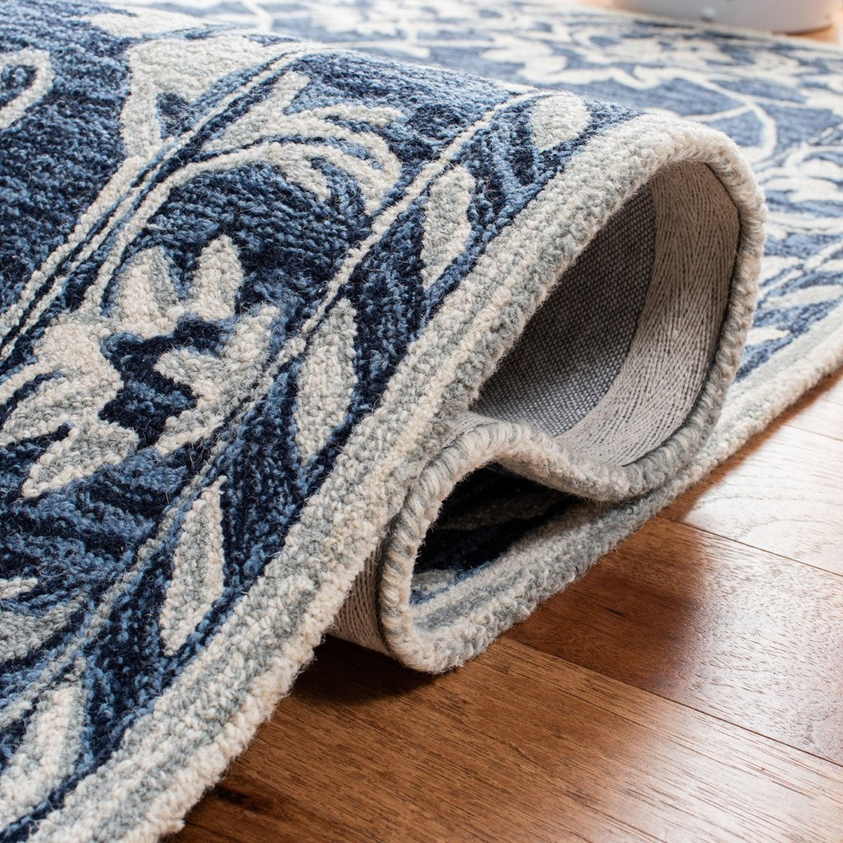 Loop Tufted Rug Micro-Loop Hand-Tufted Contemporary Area Rug in Luxurious Wool and Cot