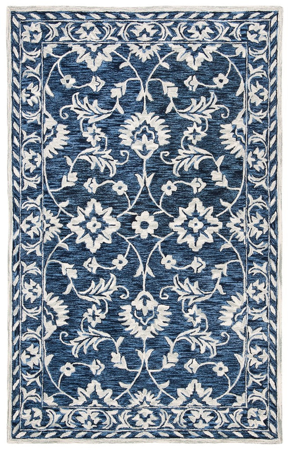 Safavieh Micro-Loop 160 Hand Tufted 80% Wool and 20% Cotton Contemporary Rug MLP160N-5SQ
