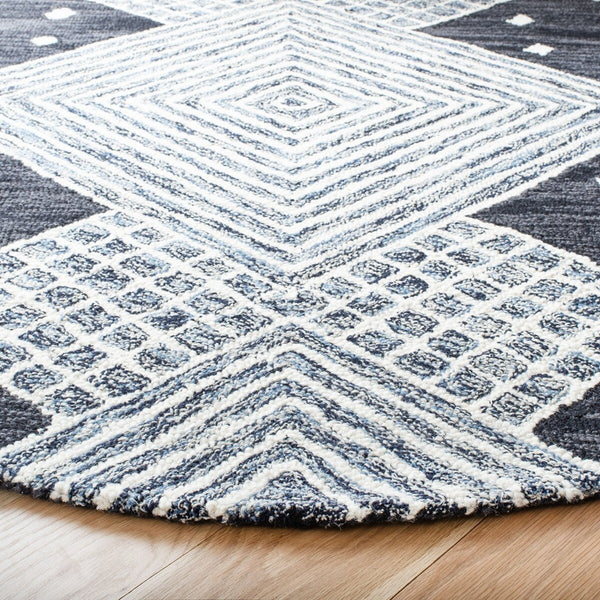 Safavieh Micro-Loop 171 Hand Tufted 80% Wool and 20% Cotton Contemporary Rug MLP171H-8