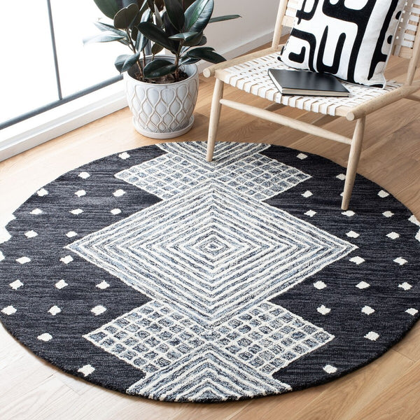 Safavieh Micro-Loop 171 Hand Tufted 80% Wool and 20% Cotton Contemporary Rug MLP171H-8