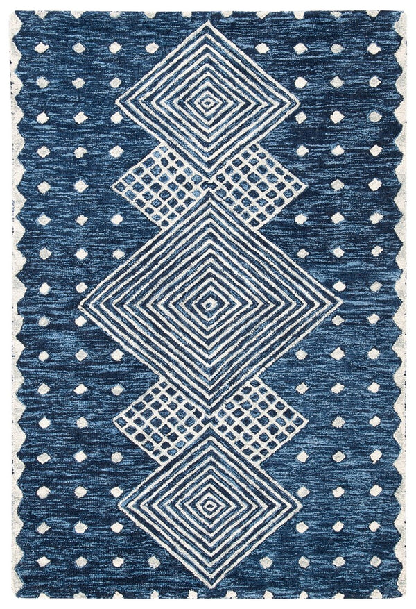 Safavieh Micro-Loop 171 Hand Tufted 80% Wool and 20% Cotton Contemporary Rug MLP171M-8