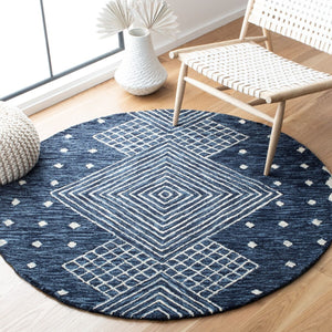 Safavieh Micro-Loop 171 Hand Tufted 80% Wool and 20% Cotton Contemporary Rug MLP171M-8