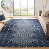 Safavieh Micro-Loop 171 Hand Tufted 80% Wool and 20% Cotton Contemporary Rug MLP171M-8