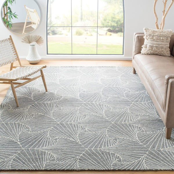 Safavieh Micro-Loop 174 Hand Tufted 80% Wool and 20% Cotton Contemporary Rug MLP174F-9