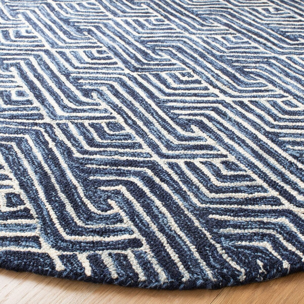 Safavieh Micro-Loop 175 Hand Tufted 80% Wool and 20% Cotton Contemporary Rug MLP175M-9