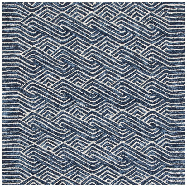 Safavieh Micro-Loop 175 Hand Tufted 80% Wool and 20% Cotton Contemporary Rug MLP175M-9
