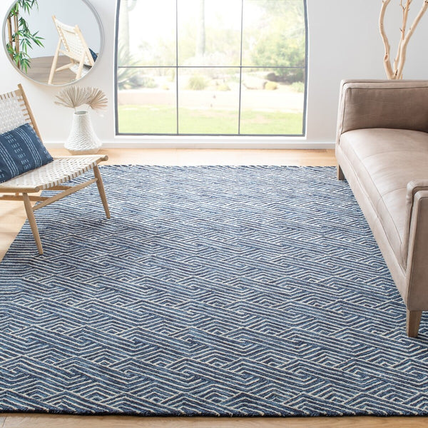 Safavieh Micro-Loop 175 Hand Tufted 80% Wool and 20% Cotton Contemporary Rug MLP175M-9