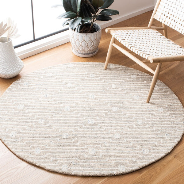 Safavieh Micro-Loop 178 Hand Tufted 80% Wool and 20% Cotton Solid & Tonal Rug MLP178F-8